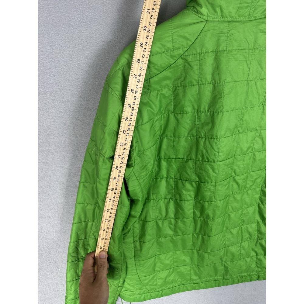 Patagonia Nano Puff Full Zip Up Mens Medium Green Quilted Hiking Jacket Utility - Picture 14 of 14